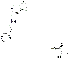 N-(1,3-苯并二唑-5-基甲基)-2-苯基乙胺盐酸盐 结构式