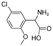 AMINO(5-CHLORO-2-METHOXYPHENYL)ACETIC ACID 结构式