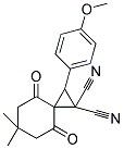 2-(4-METHOXYPHENYL)-6,6-DIMETHYL-4,8-DIOXOSPIRO[2.5]OCTANE-1,1-DICARBONITRILE 结构式