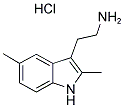 2-(2,5-DIMETHYL-1H-INDOL-3-YL)ETHANAMINE HYDROCHLORIDE 结构式