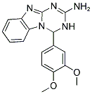 4-(3,4-DIMETHOXYPHENYL)-3,4-DIHYDRO[1,3,5]TRIAZINO[1,2-A]BENZIMIDAZOL-2-AMINE 结构式