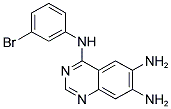 4-[(3-BROMOPHENYL)AMINO]-6,7-DIAMINOQUINAZOLINE 结构式