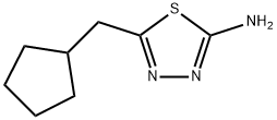 5-(环戊基甲基)-1,3,4-噻二唑-2-胺 结构式