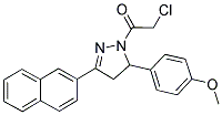 1-(CHLOROACETYL)-5-(4-METHOXYPHENYL)-3-(2-NAPHTHYL)-4,5-DIHYDRO-1H-PYRAZOLE 结构式