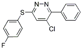 4-CHLORO-6-[(4-FLUOROPHENYL)SULFANYL]-3-PHENYLPYRIDAZINE 结构式