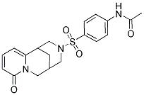 N-{4-[(6-OXO-7,11-DIAZATRICYCLO[7.3.1.0~2,7~]TRIDECA-2,4-DIEN-11-YL)SULFONYL]PHENYL}ACETAMIDE 结构式