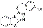 3-[(4-BROMOBENZYL)THIO][1,2,4]TRIAZOLO[3,4-B][1,3]BENZOTHIAZOLE 结构式