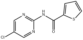 N-(5-CHLORO-2-PYRIMIDINYL)-2-THIOPHENECARBOXAMIDE 结构式