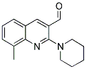 8-METHYL-2-(1-PIPERIDINYL)-3-QUINOLINECARBALDEHYDE 结构式