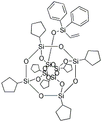 (DIPHENYLVINYLSILYLOXY)HEPTACYCLOPENTYLPENTACYCLOOCTASILOXANE 结构式