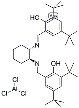 (S,S)-N,N'-BIS(3,5-DI-TERT-BUTYLSALICYLIDENE)-1,2-CYCLOHEXANEDIAMINOALUMINIUM(III) CHLORIDE 结构式