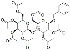 BENZYL 4-O-(2,3,4,6-TETRA-O-ACETYL-B-O-GALACTOPYRANOSYL)- 2,3,6-TRI-O-ACETYL-BETA-D-GLUCOPYRANOSIDE 结构式