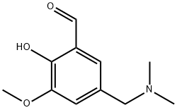5-((二甲氨基)甲基)-2-羟基-3-甲氧基苯甲醛 结构式