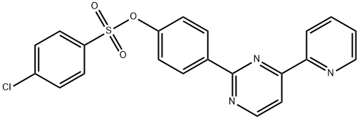 4-[4-(2-PYRIDINYL)-2-PYRIMIDINYL]PHENYL 4-CHLOROBENZENESULFONATE 结构式