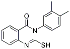 3-(3,4-DIMETHYL-PHENYL)-2-MERCAPTO-3H-QUINAZOLIN-4-ONE 结构式