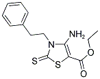 ETHYL 4-AMINO-3-PHENETHYL-2-THIOXO-2,3-DIHYDRO-1,3-THIAZOLE-5-CARBOXYLATE 结构式