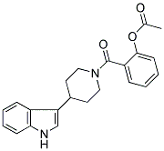 ACETIC ACID, 2-[(4-(1H-INDOL-3-YL)PIPERIDIN-1-YL)CARBONYL]PHENYL ESTER 结构式