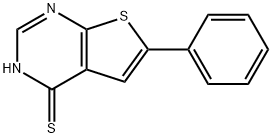 6-PHENYLTHIENO[2,3-D]PYRIMIDINE-4-THIOL 结构式