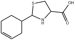 2-CYCLOHEX-3-EN-1-YL-1,3-THIAZOLIDINE-4-CARBOXYLIC ACID 结构式