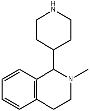 2-甲基-1-(4-吡啶)-1,2-3,4-四氢异喹啉 结构式