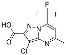 3-CHLORO-5-METHYL-7-TRIFLUOROMETHYL-PYRAZOLO[1,5-A]PYRIMIDINE-2-CARBOXYLIC ACID 结构式