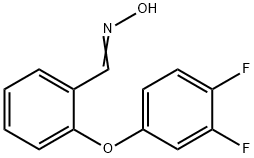 2-(3,4-DIFLUOROPHENOXY)BENZENECARBALDEHYDE OXIME 结构式