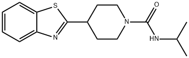 4-(苯并[D]噻唑-2-基)-N-异丙基哌啶-1-甲酰胺 结构式