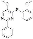 2-[(5-METHOXY-2-PHENYL-4-PYRIMIDINYL)SULFANYL]PHENYL METHYL ETHER 结构式