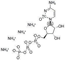 CYTIDINE 5'-TRIPHOSPHATE, TETRAAMMONIUM SALT, [2-14C]- 结构式