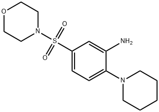 5-(吗啉-4-磺酰基)-2-(哌啶-1-基)苯胺 结构式
