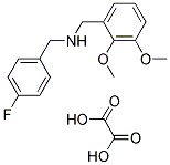 (2,3-DIMETHOXY-BENZYL)-(4-FLUORO-BENZYL)-AMINE OXALATE 结构式