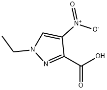 1-乙基-4-硝基-3-吡唑羧酸 结构式