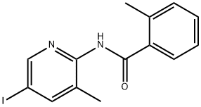 N-(5-Iodo-3-methyl-2-pyridinyl)-2-methylbenzenecarboxamide 结构式