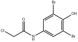 3,5-DIBROMO-2'-CHLORO-4-HYDROXYACETANILIDE 结构式