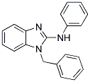 1-BENZYL-N-PHENYL-1H-BENZIMIDAZOL-2-AMINE 结构式