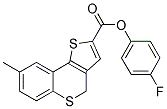 4-FLUOROPHENYL 8-METHYL-4H-THIENO[3,2-C]THIOCHROMENE-2-CARBOXYLATE 结构式