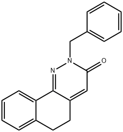2-BENZYL-5,6-DIHYDROBENZO[H]CINNOLIN-3(2H)-ONE 结构式