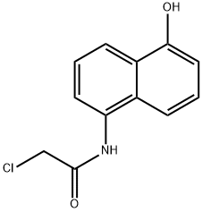 2-CHLORO-N-(5'-HYDROXYNAPHTHALEN-1'-YL)-ACETAMIDE 结构式