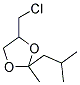 4-CHLOROMETHYL-2-ISOBUTYL-2-METHYL-[1,3]DIOXOLANE 结构式