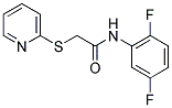 N-(2,5-DIFLUOROPHENYL)-2-(2-PYRIDINYLSULFANYL)ACETAMIDE 结构式