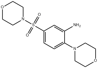 2-(吗啉-4-基)-5-(吗啉-4-磺酰基)苯胺 结构式