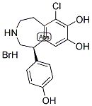 (R)-6-CHLORO-2,3,4,5-TETRAHYDRO-1-(4-HYDROXYPHENYL)-1H-3-BENZAZEPINE-7,8-DIOL BROMIDE 结构式