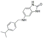 5-((4-ISOPROPYLBENZYL)AMINO)-1,3-DIHYDRO-2H-BENZIMIDAZOL-2-ONE 结构式