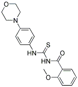 2-METHOXY-N-{[(4-MORPHOLIN-4-YLPHENYL)AMINO]CARBONOTHIOYL}BENZAMIDE 结构式