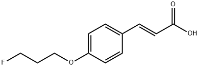3-[4-(3-FLUOROPROPOXY)PHENYL]ACRYLIC ACID 结构式