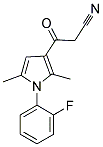 3-[1-(2-氟苯基)-2,5-二甲基-1H-吡咯-3-基]-3-氧代丙腈 结构式