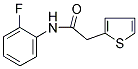 N-(2-FLUOROPHENYL)-2-(2-THIENYL)ETHANAMIDE 结构式