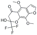7-HYDROXY-4,9-DIMETHOXY-7-(TRIFLUOROMETHYL)-6,7-DIHYDRO-5H-FURO[3,2-G]CHROMEN-5-ONE 结构式