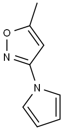 5-METHYL-3-(1H-PYRROL-1-YL)ISOXAZOLE 结构式