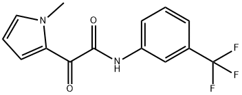 2-(1-METHYL-1H-PYRROL-2-YL)-2-OXO-N-[3-(TRIFLUOROMETHYL)PHENYL]ACETAMIDE 结构式